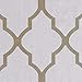 jinchan Linen Curtains Moroccan Tile Curtains for Bedroom Geometric Curtains for Living Room Drapes Light Filtering Lattice Curtains Grommet Curtains 84 Inch Length 2 Panels Set Taupe on Beige