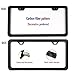 BGGTMO License Plate Frame Carbon Fiber- Black Metal Aluminum Auto Car Tag Holder Cover, Slim Size for Women & Men with Screws Caps -1 Pack 2 Holes for Front or Rear