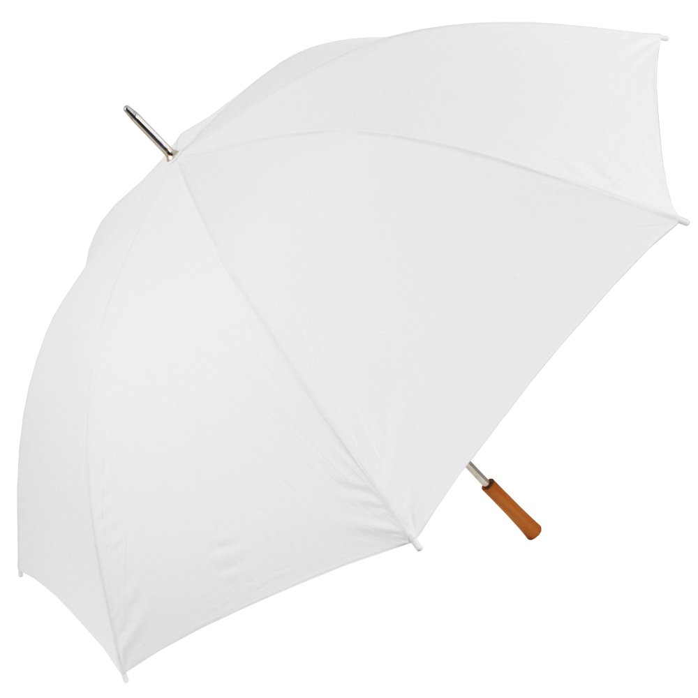 Chrysalin Large Umbrella Polyester Chauffeur, 100cm, White