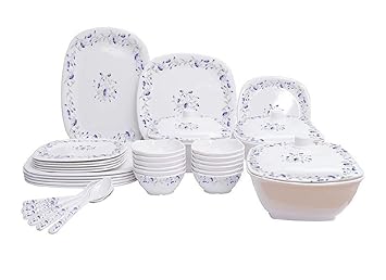 DhanyaLaxmi Melamine Jaipurware Dinner Set, Dinnerware & Tableware, Gift Set, 40 Pieces