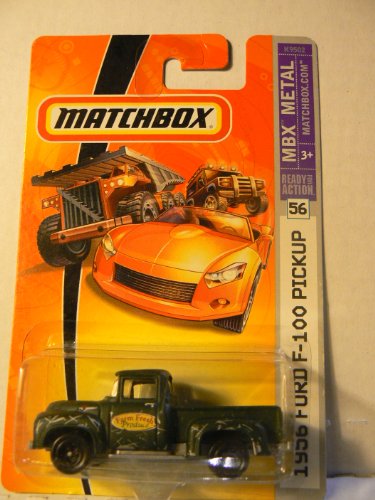 Matchbox MBX Metal #56 1956 Ford F-100 Pickup Green with Black Wheels