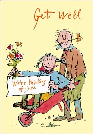 Woodmansterne Get Well Card - Quentin Blake (5489)