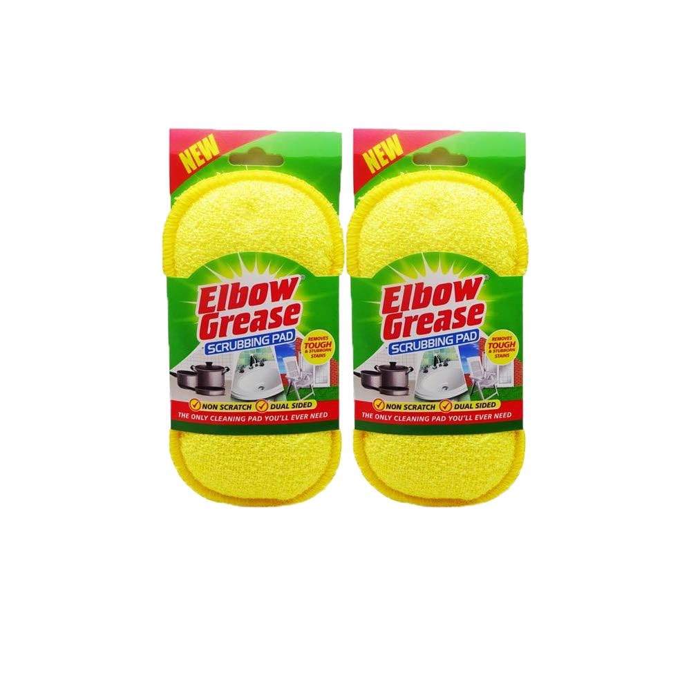 Elbow Grease No Scratch Dual Sided Abrasive Polyester Scrubbing Cleaning Pad (2 Pads)