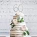 60 Cake Topper - Premium Silver Metal - 60th Birthday or Anniversary Party Sparkly Rhinestone Decoration Makes a Great Centerpiece - Now Protected in a Box