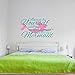 Mermaid Wall Decal Always Be Yourself Unless you can be a Mermaid Wall Sticker - Mermaid Wall decor - Girls Room Wall Decor- Beach Theme Wall Decal - Bathroom Decal Vinyl Wall Art