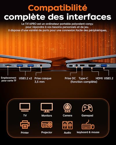 ACEMAGIC Ryzen 7 7730U Laptop (Up to 4.5Ghz) Metal Case 16GB RAM DDR4 512GB SSD Support Extensions 4TB, Backlit Keyboard, 1200 FHD, 3 x USB3.2, WiFi 6, BT5.2, Laptop 16 Inches