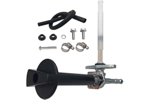 ANIRO MOTO Fuel Tank Petcock Valve with Lever Screw Fits for 1997-2014 Honda Recon 250 TRX250TE TRX250TM 2x4 ES Fourmax Rancher TRX350 ATV Replaces 16950-HM8-003 16950-HN7-003