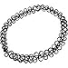 Doinshop New Stretch Gothic Pendant Tattoo Henna Choker Hippy Necklace Elastic 80s 90s (black)
