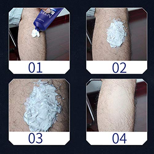 Sdoo Men 60 ml Hair Removal Cream Permanent Skin Friendly Hair Loss Depilatory Cream (Blue)