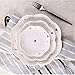 Sumerflos 3-Tier Porcelain Cake Stand, Elegant Embossed Cupcake Dessert Stand - Pastry Tiered Serving Tray for Tea Party, Baby Shower and Wedding (Pure White)