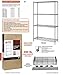 Quantum Storage Systems RWR72-2430LD Adjustable Wire Chrome 4 Shelves 72