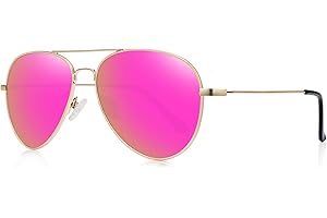 WOWSUN Classic Polarized Aviator Sunglasses for Women Men