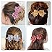 SIQUK 14 Pieces Glitter Hair Bows 5 Inch Hair Bow Boutique Hair Clips Multi Color Sequins Big Hair Bows For Girls Teens with a Storage Bag