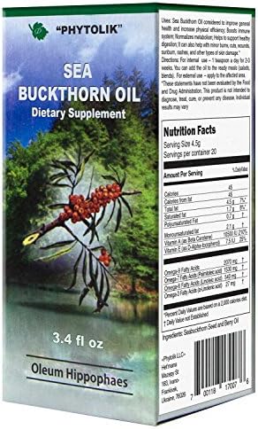 Premium Sea Buckthorn Oil "Altay" 100 ml/3.4 floz