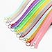YaHoGa 10PCS 8 Inch (20CM) #5 Plastic Zippers with Lifting Ring Pull Close End Vislon Resin Zippers for DIY Sewing Craft Bags Garment (8