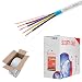 Cables Direct Online, 22/4 Solid 500FT Shielded Low Voltage Security Alarm Wire Control Cable Burglar Station Bulk PVC Pull-Out Box