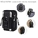 LingAo Tactical Molle Pouch EDC Utility Gadget Belt Waist Bag, Camping Hiking Outdoor Gear Cell Phone Holster Holder for iPhone 6/6S (Black)