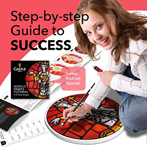 Castle Art Supplies 12 x 12ml Acrylic Paint Set Value Beginner Set