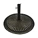 Best Choice Products Round 50-pound Heavy-Duty Rustic Cast Iron Patio Umbrella Base Stand w/ Detachable Stem and Tightening Knob