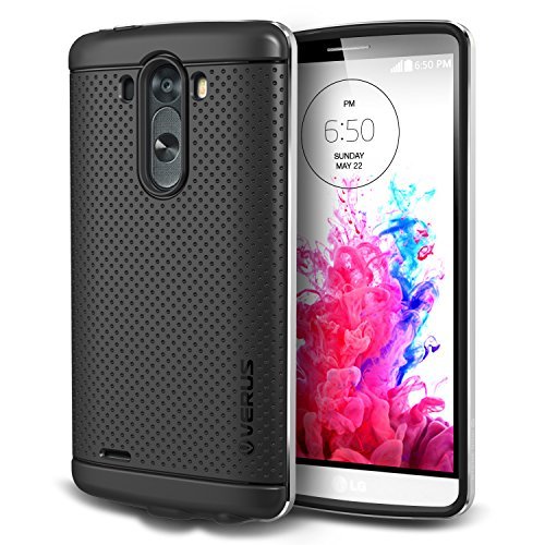 LG G3 Case, Verus [Iron Shield][Satin Silver] â‚¬â€œ [Aluminum Frame][Heavy Duty][Drop Protection][Slim Fit] â‚¬â€œ For LG G3 2014 Devices