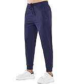 NORTHYARD Men's Cotton Athletic Jogger Sweatpants with Zipper Pockets Running Workout Gym Tapered Pants Comfy Lounge Pants