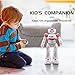 Virhuck R2 Smart Remote-Controlled Robot Toy for Kids Christmas Gift with Music Lights, Walking | Singing | Dancing | Gesture Sensor | Obstacle Avoidance | Auto Display, Pink