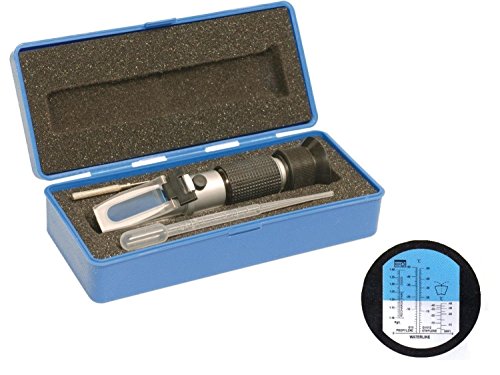 GOCHANGE Antifreeze / Battery Acid Hand Refractometer with Automatic Temperature Compensation Function for Frost Protection, Water Wheels, Wiping Water and Battery Acid Tester GOCHANGE Antifreeze / Battery Acid Hand Refractometer with Automatic Temperature Compensation Function for Frost Protection, Water Wheels, Wiping Water and Battery Acid Tester