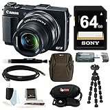 Canon PowerShot G1 X Mark II Digital Camera + 64GB Memory Card + Short Zoom Soft Shell Camera Case + Deluxe Accessory Kit