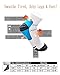 3 Pairs Sport Plantar Fasciitis Arch Support Low Cut Running Gym Compression Foot Socks / Foot Sleeves,White,Large / X-Large