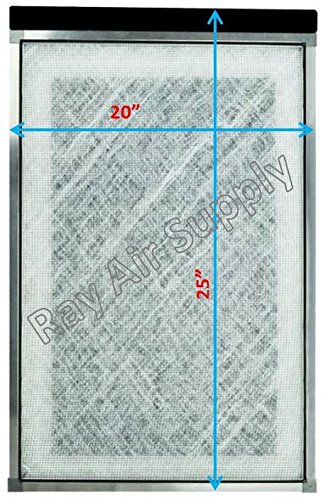 RAYAIR SUPPLY 20x25 MicroPower Guard Air Cleaner Replacement Filter Pads (3 Pack) White
