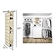 TSY TOOL 2 Pack 10 Shelves compartments Fabric Hanging Closet Shoe Storage Organizer, for Shoes, Handbags, Clutches, Accessories & Clothing, Hangs Over The Closet Rod, 6 x 12 x 47 inch