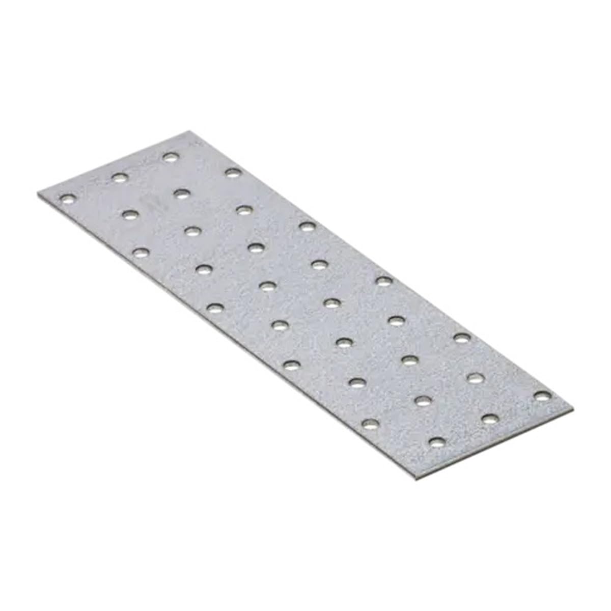 200mm x 60mm Galvanised Perforated Flat Plate Connector Joining Plates Metal Brace Brackets for Wood 2mm Thick Steel PP7 (Pack of 10) L03-06ABC