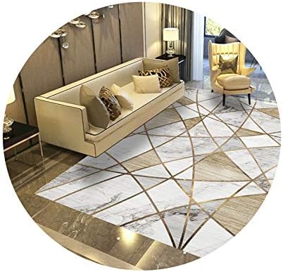 lovehouse21 Zichilvs New Scandinavian Style Geometric Marble Pattern Carpet Living Room Carpet Sofa Mat Bedroom Yoga Pad Rectangular Bed Blanket,D,200x300cm