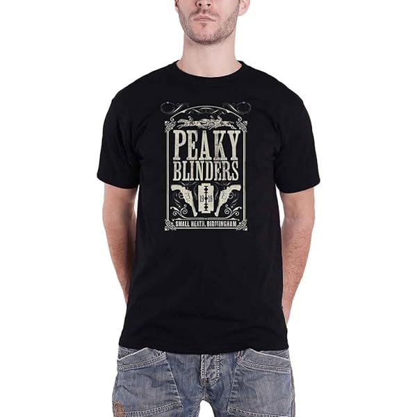 Amazon.com: Peaky Blinders T Shirt Soundtrack 1919 Logo Official