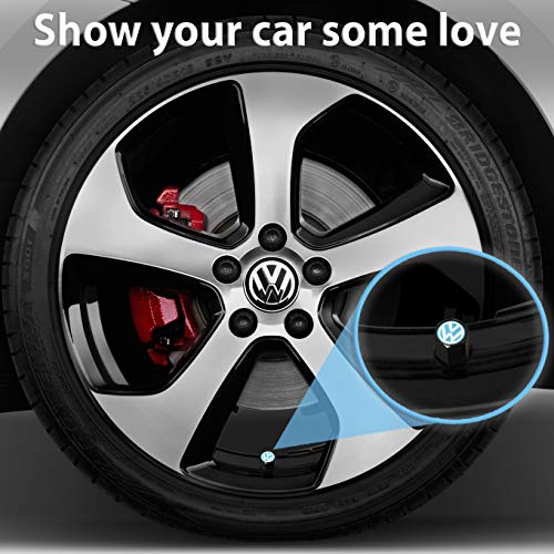 Custom Tire Valve Stem Caps (35 Vehicle Models) Anti-Theft Hexagon Design | Car, Truck, SUV | Leakproof, Airtight, Dustproof Seal | All-Weather, Lock Tight Fit (for VW Vehicles) - Thumbnail 3