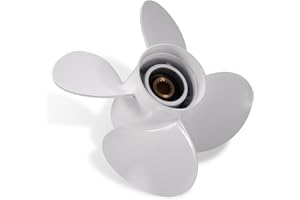 VIF Aluminum Boat Propeller for Yamaha 60HP 70HP 75HP 80HP 85HP 90HP 115HP 130HP Outboard Engines,15 Tooth, Rh