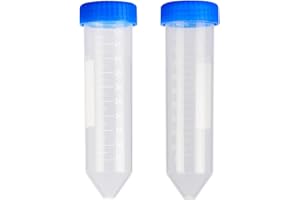 StonyLab Conical Centrifuge Tubes, 50ml Polypropylene Graduated Conical Centrifuge Tube with Screw Cap, Pack of 25 (50ml, 25-