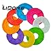 LIDORE 8 Pack Assorted Different Multi Color Chinese Paper Lanterns Lamps 8 Inch