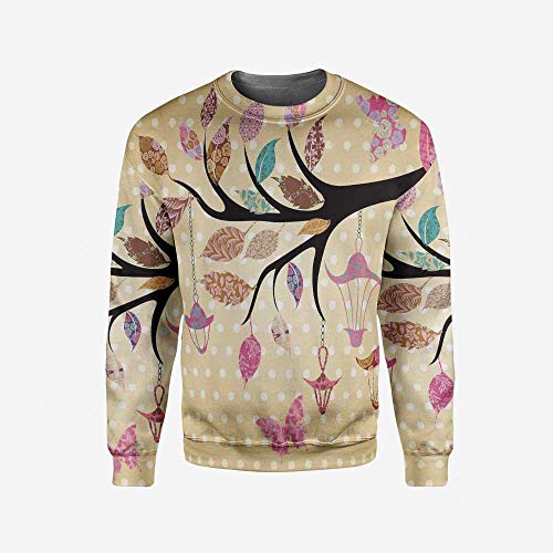 iPrint Unisex Crew Geometric Sweatshirt Pullover