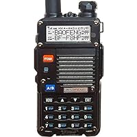 BaoFeng BF-F8HP (UV-5R 3rd Gen) 8-Watt Dual Band Two-Way Radio (136-174MHz VHF & 400-520MHz UHF) Includes Full Kit with Large Battery