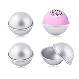 Bloss Bath Bomb Molds 4 Set 8 Pieces, DIY Metal