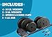 US Weight Duracast 55 lb. Barbell Weight Set with Two 5 lb. Weights, Four 10 lb. Weights, One 4 lb. Two-Piece Threaded Barbell Bar, Two Locking Spring Clips