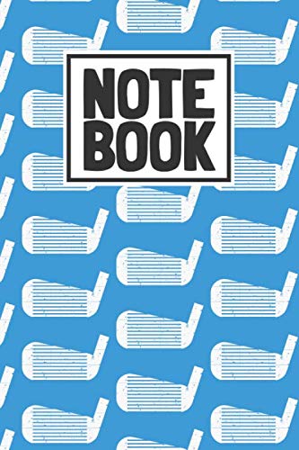 Notebook: Blue Golf Club Pattern Journal and Diary for Men Women Kids Golfing lovers 120 pages of Blank Lined Paper for Writing/Note-taking, 6" x 9" inches