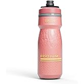 CamelBak Podium Chill Insulated 21oz Bike Water Bottle - Easy Squeeze Bottle - Fits Most Bike Cages, Coral Sunset