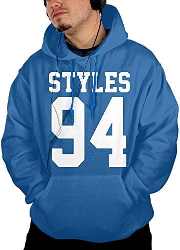 ZdaR RH Pullover Harry Styles Man's Hipster Sweatshirt Pocket Hoodie M Royalblue