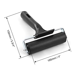QWORK 4 Inch Rubber Roller, Tape Roller for