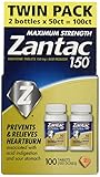 Zantac 150 Maximum Strength Tablets, Original, 100 Count (Twin Pack)