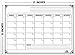Flat Harmony Magnetic Whiteboard Calendar - 17x12 Monthly Dry Erase Board Planner for Refrigerators and Classrooms (3 Markers with Erasers Included)