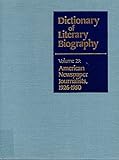 Image de 029: Dictionary of Literary Biography: American Newspaper Journalists 1926-1950