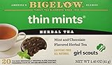 Bigelow Girl Scout Thin Mint Cookie Flavor Herbal Tea, 1 Box with 20 Bags